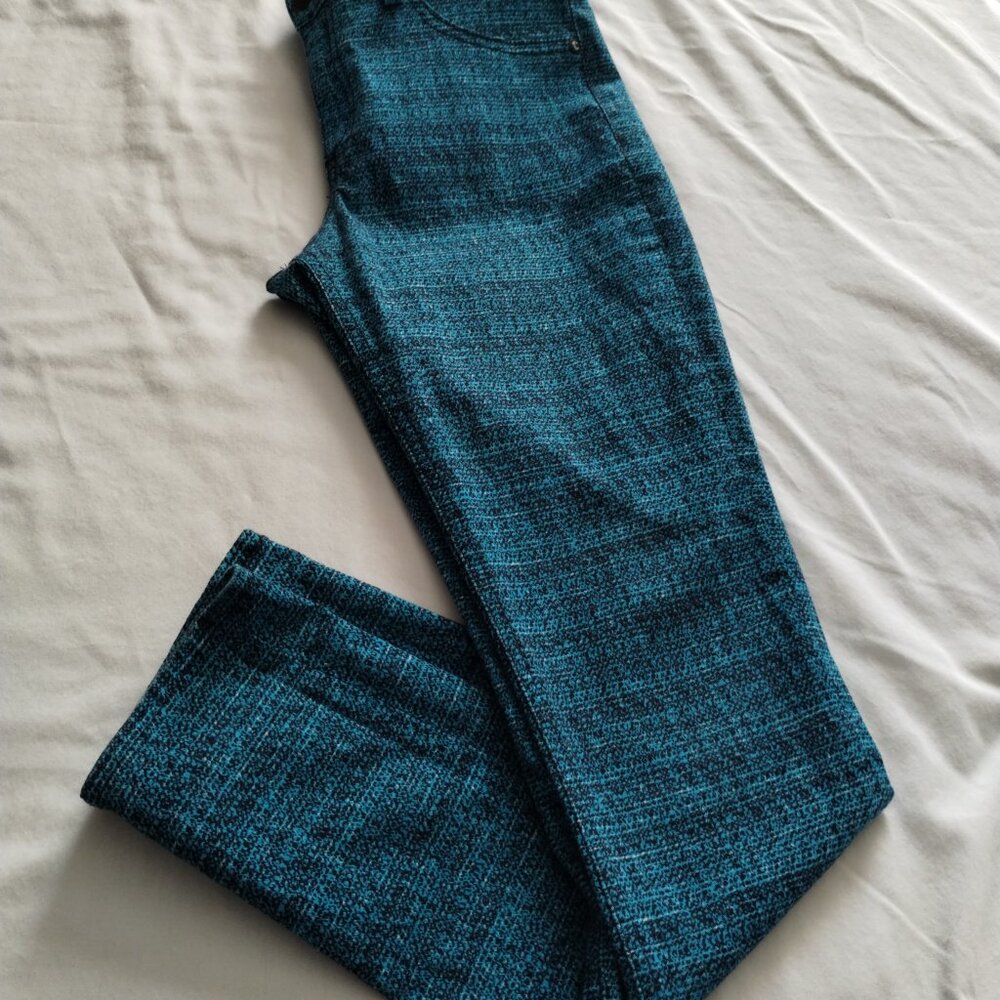 RAG & BONE Bright Aqua Blue/Multi-Color SKINNY Jeans Sz 29